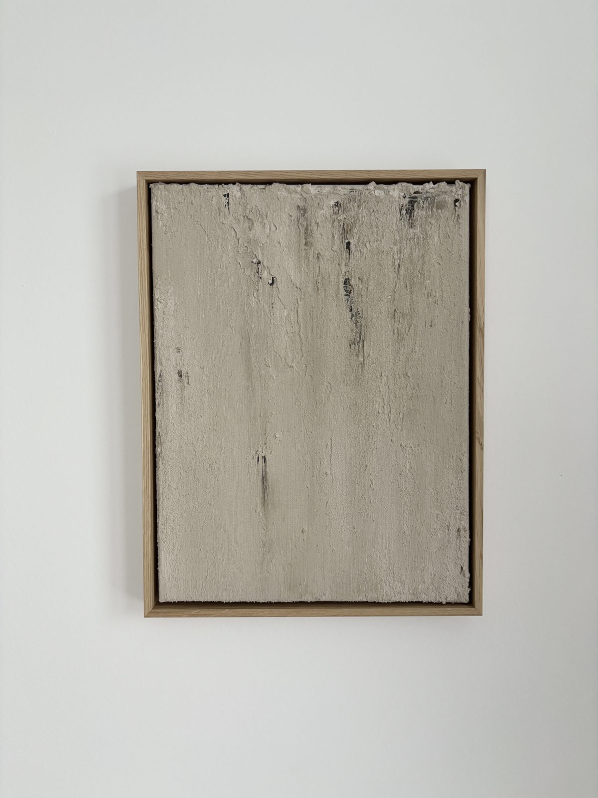 Abstraktes Wandbild, warmes Beige